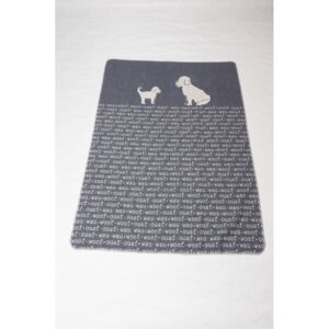 Bavlněná deka Cat & Dog 100x140, David Fussenegger, Rakousko Šedá
