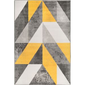 JUTEX Kusový koberec Calderon F2220 žlutý BARVA: Žlutá, ROZMĚR: 60x110 cm