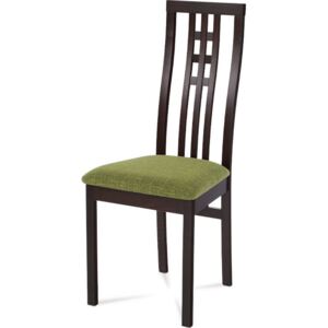 Autronic Jídelní židle BC-12481 BK, BEZ SEDÁKU masiv buk, barva wenge