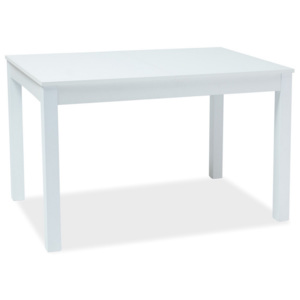 Jídelní rozkládací stůl 120x80 cm v bílé barvě KN974
