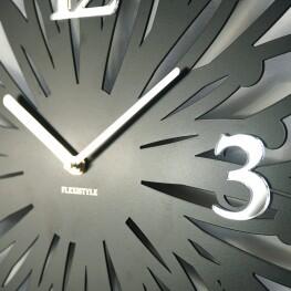Flexistyle z21d - velké nástěnné kovové hodiny s průměrem 50 cm