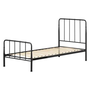 Černá kovová postel LaForma Naomy 90 x 190 cm