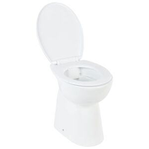 Vysoké WC - bez okraje - pomalé zavírání - o 7 cm vyšší - keramika | bílé