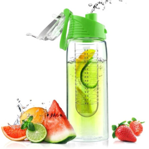 Asobu Designová fresh láhev s infuserem Flavour It 0,6 zelená