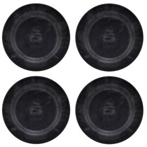 House Doctor Set čtyř černých talířů Serveur ⌀ 18 cm