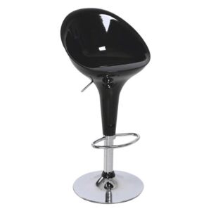 Barová židle, černá / chrom, ALBA NOVA