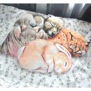 Babysteps Dekorační polštářek pro děti i miminka VLK Rozměr: Velký 55 x 39 cm