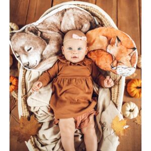 Babysteps Bavlněný dětský dekorační polštářek LIŠKA Rozměr: Velký 56 x 38 cm