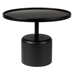 White Label Living Černý skleněný konferenční stolek WLL MILO 60 cm
