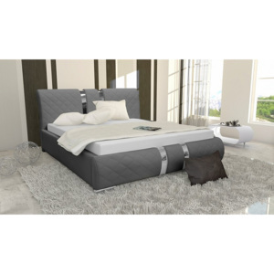 Čalouněná postel DINA + matrace DE LUX, 200x200, madryt 190
