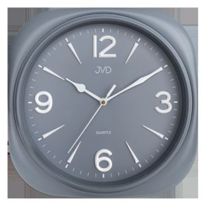 Plastové pastelové nástěnné tiché netikající dětské hodiny JVD HX2444.4 (šedivé pastelové dětské nástěnné hodiny)