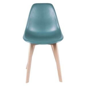 Jídelní židle Elementary Leitmotiv (Barva- modrá, bukové dřevěné nohy)
