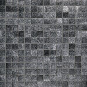 Hisbalit Obklad skleněná černá Mozaika DEEP TEIDE 2,5x2,5 (33,3x33,3) cm - 25TEIDLH