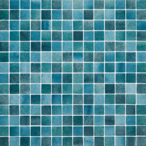 Hisbalit Obklad skleněná zelená Mozaika MIX RIS 2,5x2,5 (33,3x33,3) cm - 25RISLH