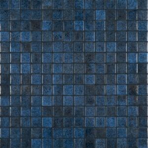 Hisbalit Obklad skleněná modrá Mozaika DEEP TAAL 2,5x2,5 (33,3x33,3) cm - 25TAALLH