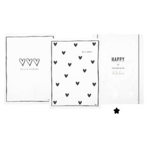 Kuchyňská utěrka HAPPY, 50x70 cm, bílá 1 ks, Typ HAPPY Bastion Collections AN-TOWELS-016-H
