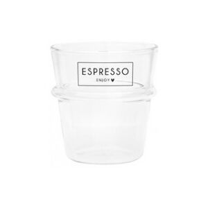 Sklenice na kávu ESPRESSO ENJOY, černá, 100 ml, 1 ks, Typ ESPRESSO Bastion Collections PH-ESPRESSO-004-BL-E