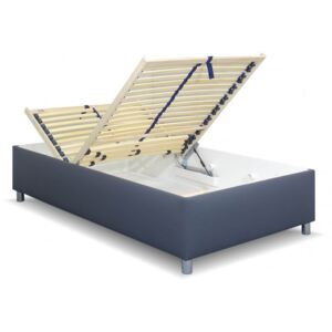Zvýšená čalouněná postel s úložným prostorem Roneta, 140x200