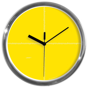 Designové nástěnné hodiny: Hour Minute, Výběr barev Šedá