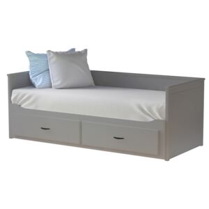 Rozkládací postel 80 cm Daybed Comfort (s roštem a úl. Prostorem) (šedá). Akce -7%.. Vlastní profesionální přeprava až k Vám domů 1028624