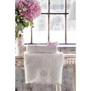 Luxusní ručník ANTOINETTE 50x90 cm Smetanová, 550 gr / m², Česaná prémiová bavlna 100% MICRO