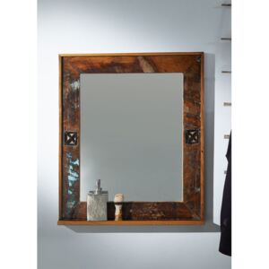 OLDTIME BAD Zrcadlo 68x79 cm, staré dřevo