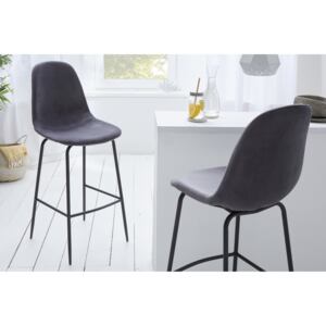 Moderní barová židle - Scandinavia, šedá