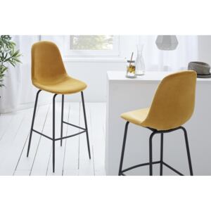 Moderní barová židle - Scandinavia, žlutá
