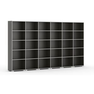 B2B Partner Knihovna Silver Line, wenge, 6 sloupců, 1865 x 3600 x 400 mm + Záruka 7 let