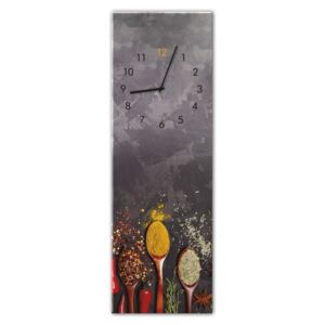Styler Skleněné nástěnné hodiny - Spoons | Rozměry: 20x60 cm