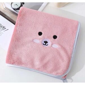 Dětský ručník z mikroplyšu Pink 70x140cm - 70 x 140 cm - Růžová