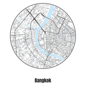Ilustrace Map of Bangkok, Nico Friedrich