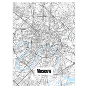 Ilustrace Map of Moscow, Nico Friedrich