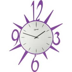 Nástěnné hodiny fialové 38x53cm - LOWELL