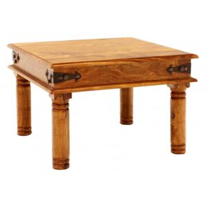 Konferenční stolek Jali 45x40x45 z indického masivu palisandr Světle medová