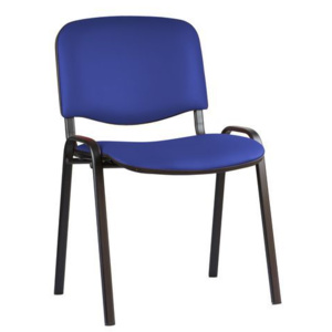 Konferenční židle ISO Leath Black, modrá