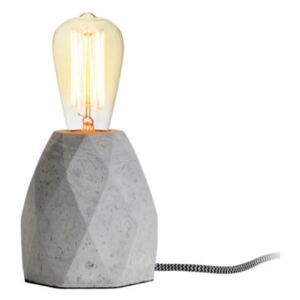 ACA DECOR Stolní lampa Vintage Concrete Pale Grey Ø 12 cm