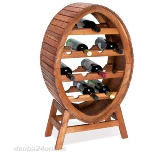 Dřevěný stojan na víno vinotéka 49cm x 30cm x 89cm