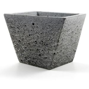 Aspoň Tohle, betonový květináč na sukulenty, 5,5*6,5cm šedá