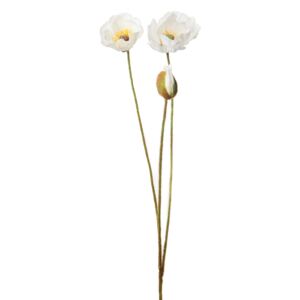 Animadecor Umělá květina - Vlčí mák bílý