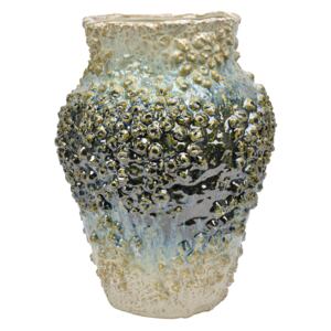 Animadecor Váza perleťová modro béžová 42 cm