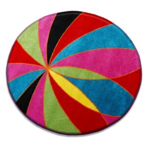 Dětský kusový koberec Pat vícebarevný kruh, Velikosti 80cm