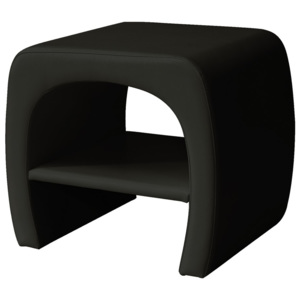 Čalouněný noční stolek v černé ekokůži KN323