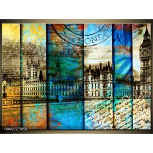 Moderní barevný obraz Westminsterského paláce (F004272F7050)