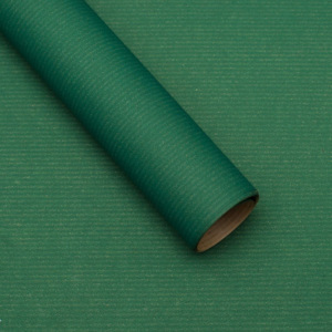 Balicí papír, natura, tmavě zelený