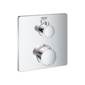 Grohe Grohtherm - Podomítkový termostat pro 2 spotřebiče, chrom 24079000