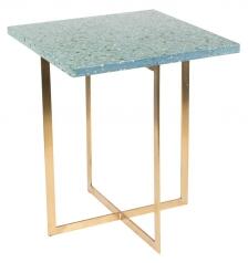 ZUIVER LUIGI stolek čtvercový zelená