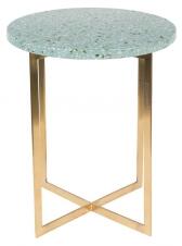 ZUIVER LUIGI stolek kulatý zelená