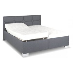 Zvýšená čalouněná postel s úložným prostorem Doris de Luxe , 180x200 cm