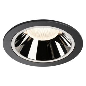 BIG WHITE NUMINOS® DL XL vnitřní LED zápustné stropní svítidlo černá/chrom 4000 K 55° 1004041